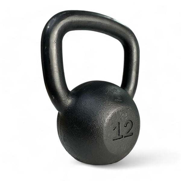 Kettlebell Pintado Ferro Fundido Preto 12kg