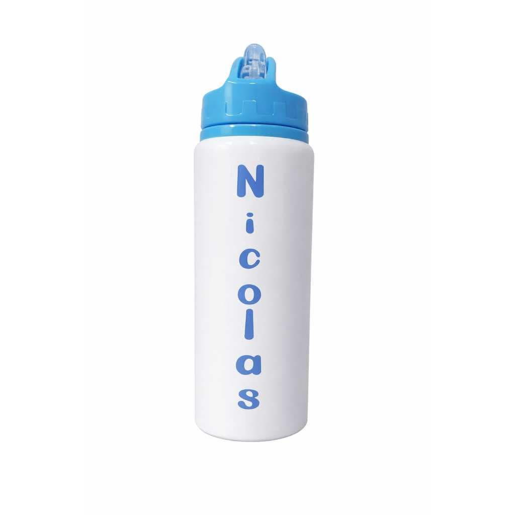 Garrafa aluminio com canudo 600ml