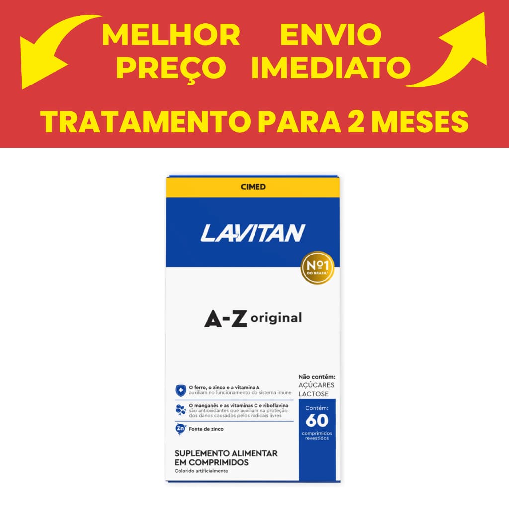 Vitamina Cimed Lavitan A-z Original Cimed - Contém 60 Cpr