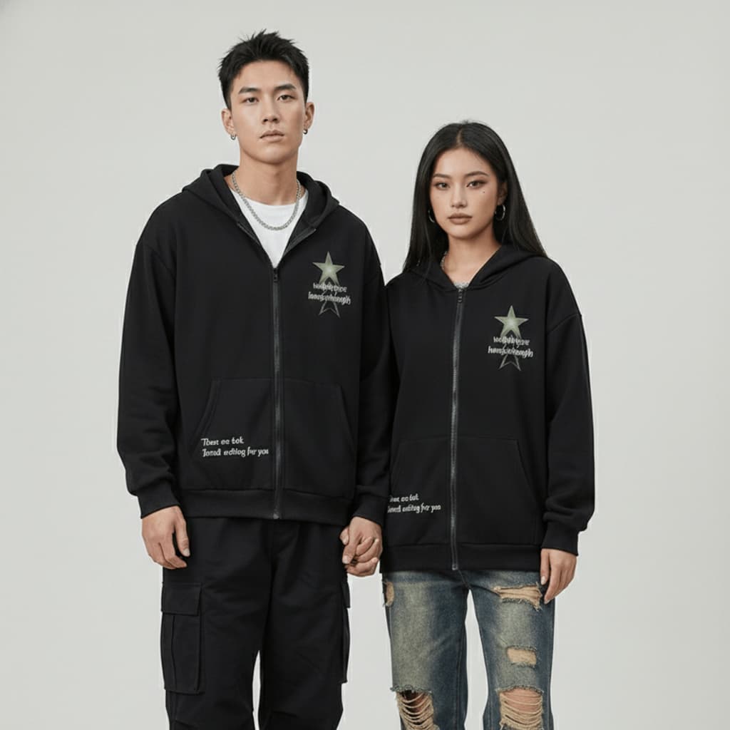 conjunto 2 casacos casal couple punk matching outfit dark grunge oversized y2k cyberpunk streetwear