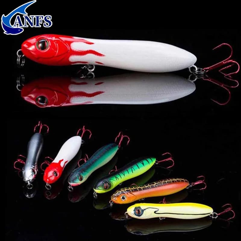 KIT 3 ISCAS ARTIFICIAIS DE SUPERFÍCIE TOPWATER STICKBAIT ZIG ZARA 10CM 16GR + CAIXA - TRAÍRA TUCUNAR