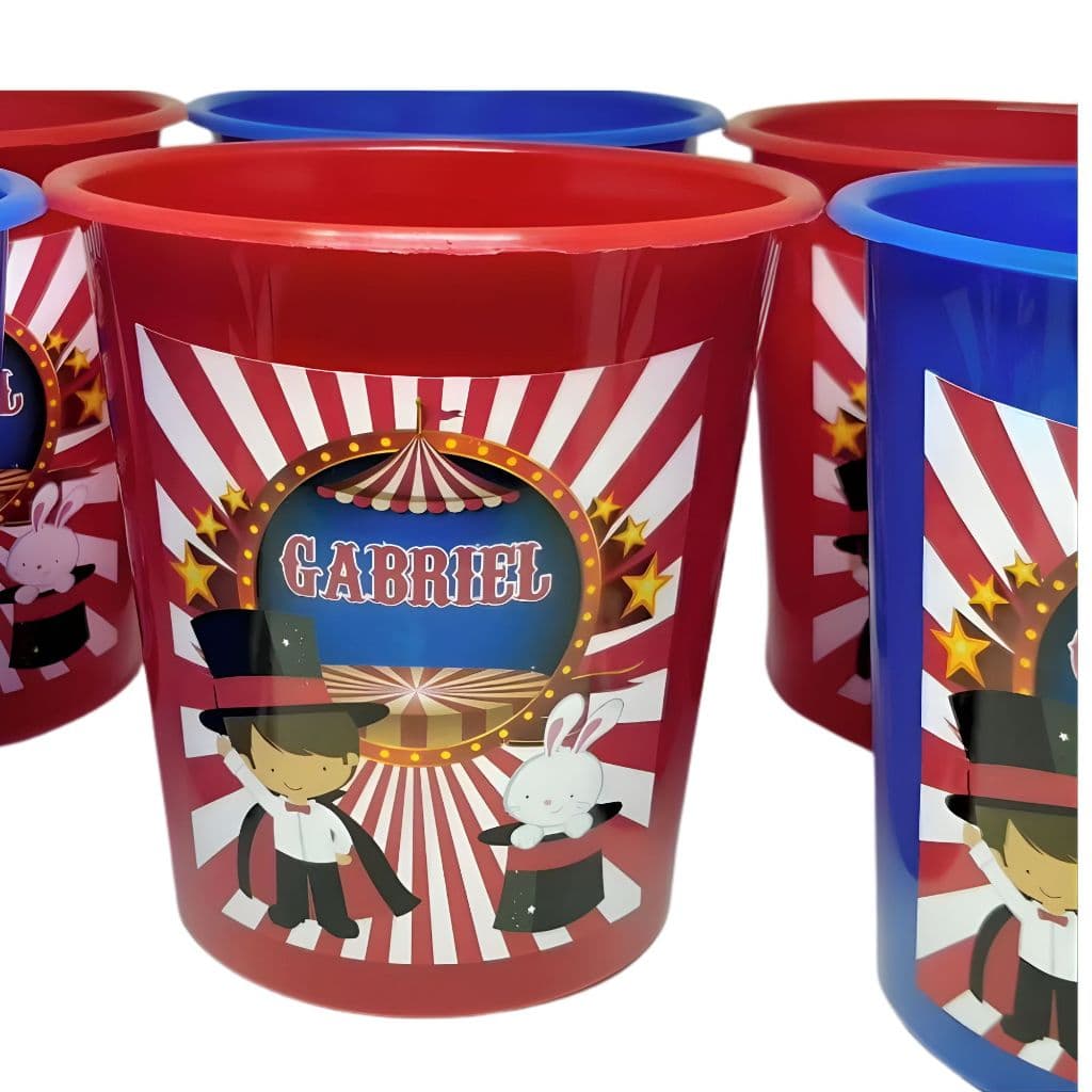 Kit 40 Rótulo Adesivo Personalizado para Balde|Copo Long Drik,  Infantil  Aniversário, Lembrancinha