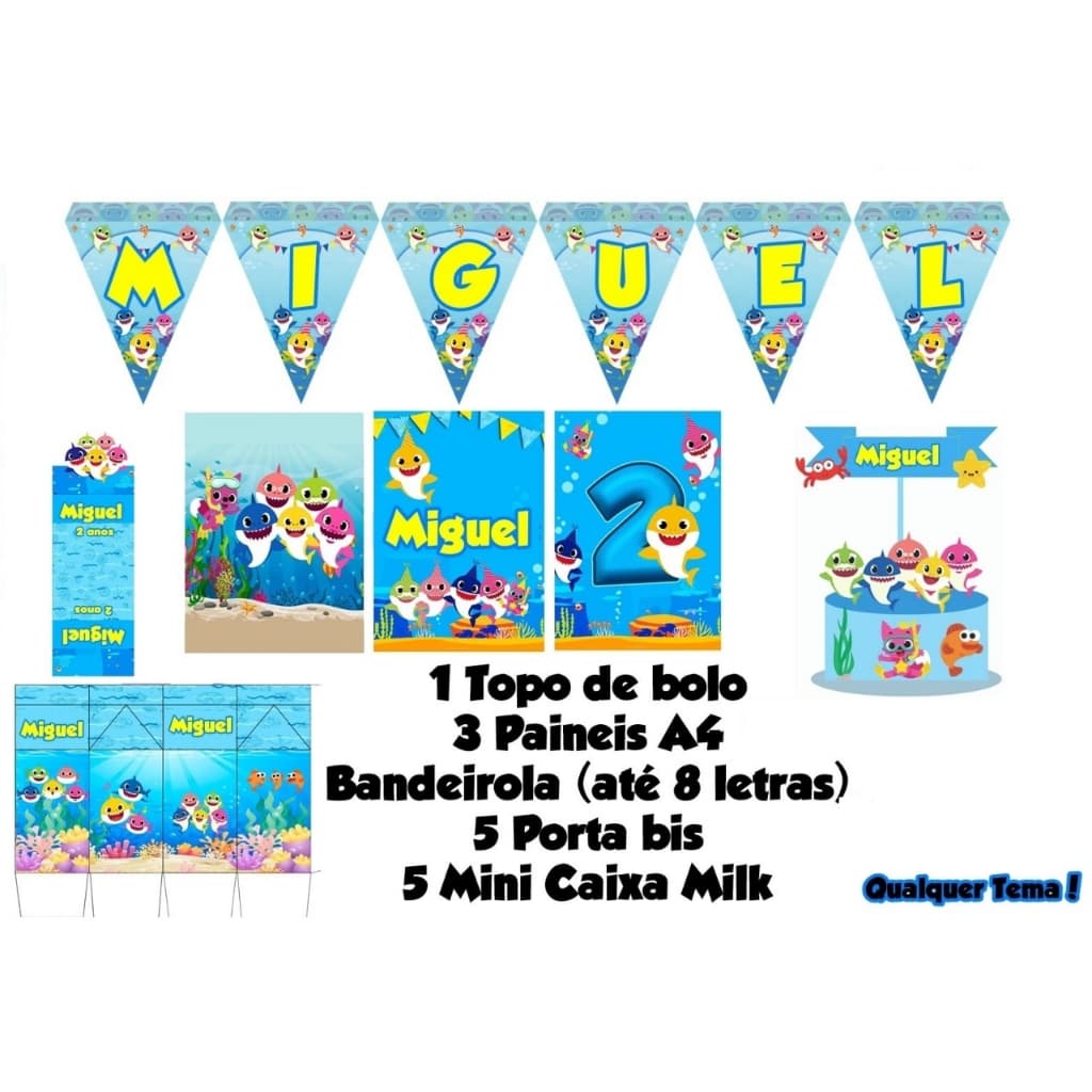 Kit Festa só um Bolinho - qualquer tema