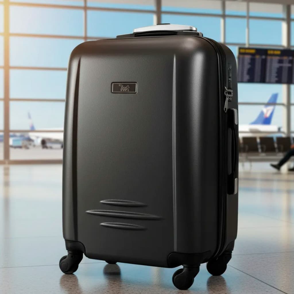 Mala De Bordo Viagem Fechadura Tsa Fox Travel Pequena 10kg Preto Para Viagem Férias