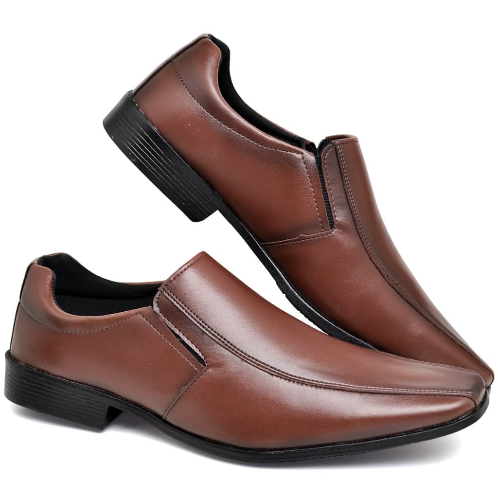 Sapato Social Masculino Confortável Sapatenis Mocassim Casual Couro Sintetico Trabalho Mocassim Pai