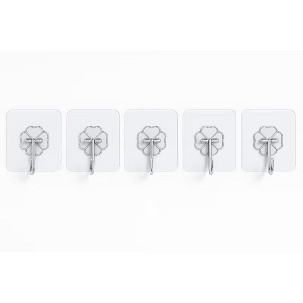 Gancho Adesivo Kit 10 Peças Parede Multi Funcional Trasparente Autocolante Casa Cozinha Bnaheiro