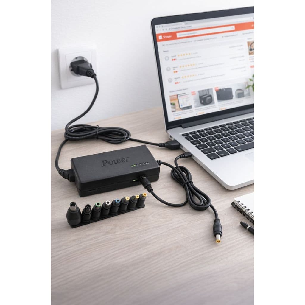 Fonte Carregador Universal Notebook Adaptador Com 9 Plugs