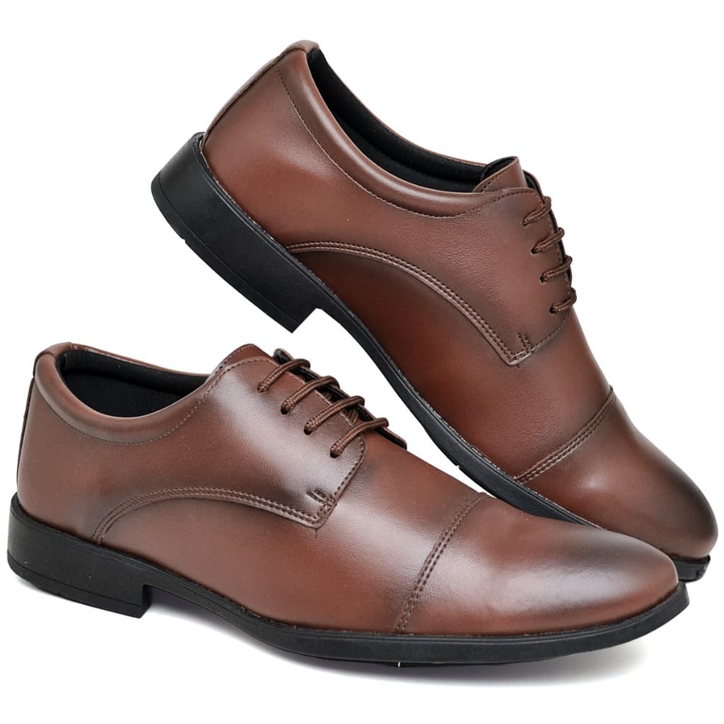 Sapato Masculino Social Oxford Confortável Preto Marrom Sapatenis Festa Trabalho Casual Igreja