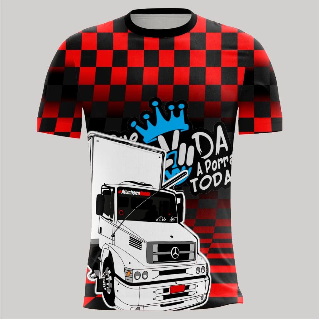 camiseta caminhoneiro camisa caminhão nunca foi sorte