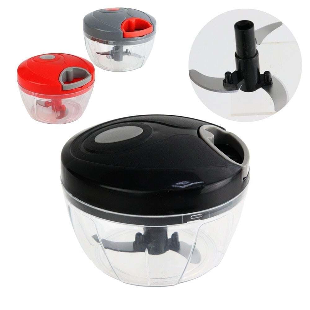 Triturador manual processador portatil 500 ml cozinha pratica
