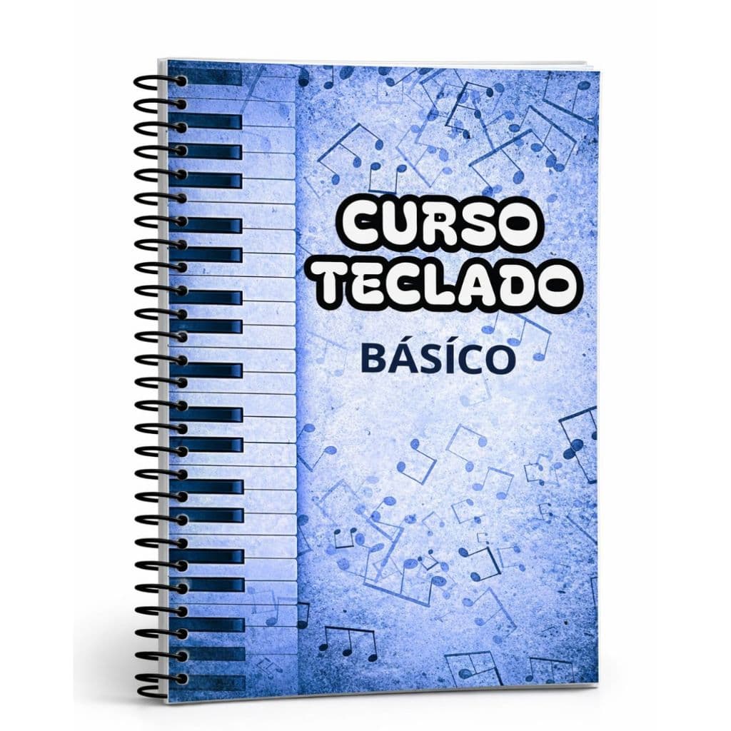 Curso de Teclado Musical Básico – Apostila Impressa A4 Colorida – Completa