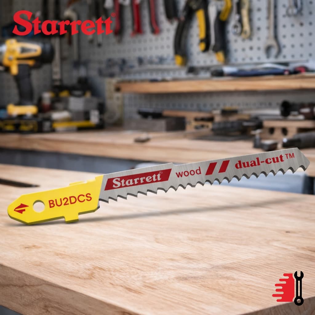 Lâmina Serra Tico Tico 50mm Starrett 9-19D Dual Cut Bi Metal Contorno BU2DCS Corte Preciso Madeira MDF