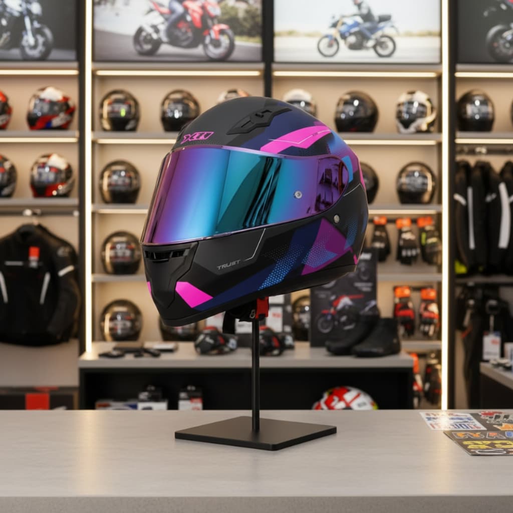 Capacete X11 Trust Pro Transit + Viseira Extra LANÇAMENTO