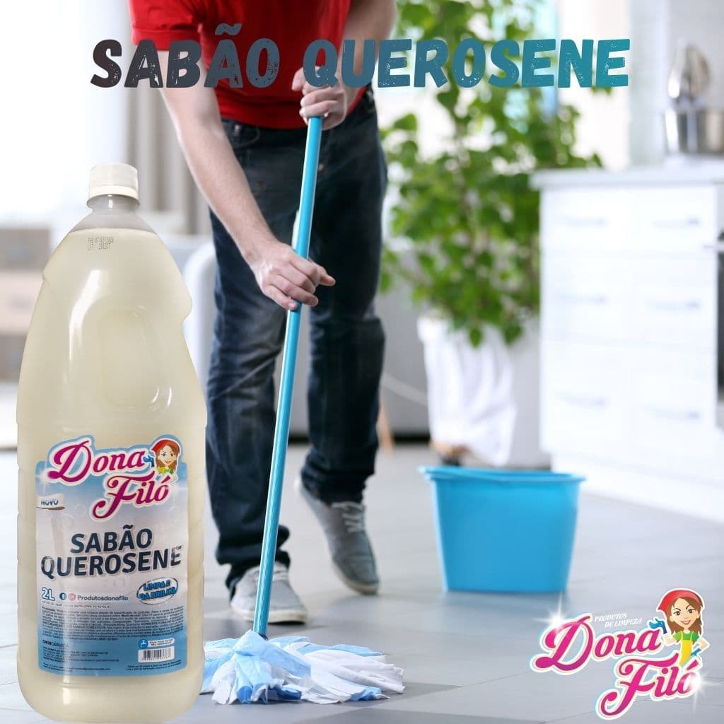 Sabão Com Querosene Limpa e da Brilho Limpeza Profunda e Pesada Ação de Repelente