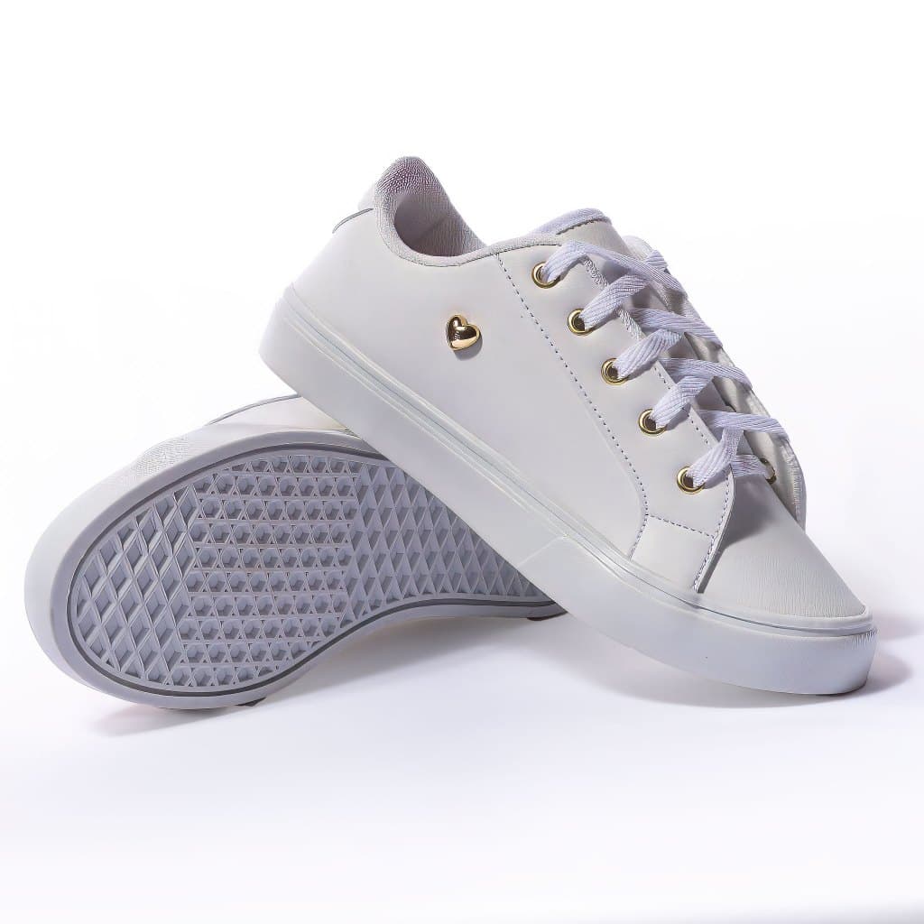 Tenis Feminino Preto Confortável Tênis Branco Esporte Fino Branco Rosê Preto