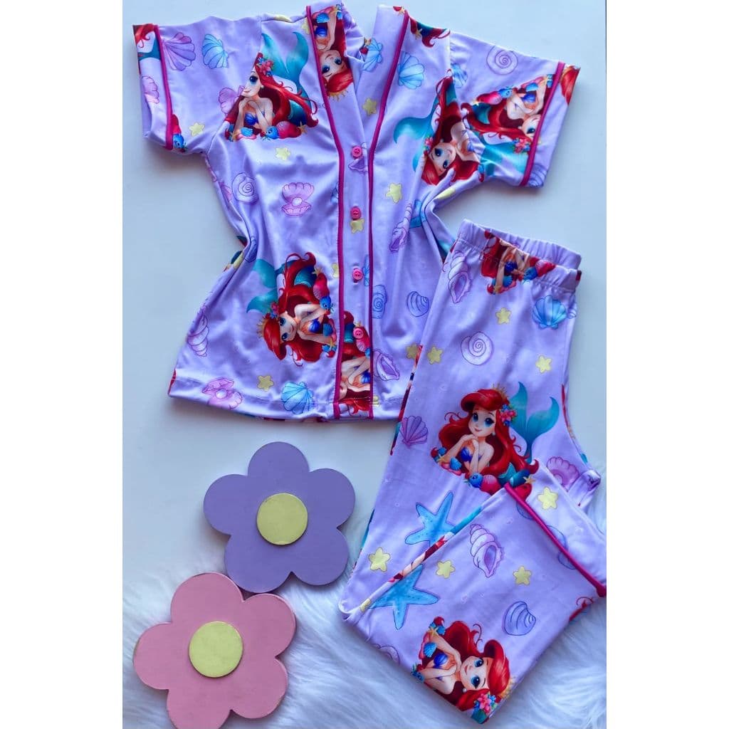 Pijama Infantil Americano com Calça - Ariel