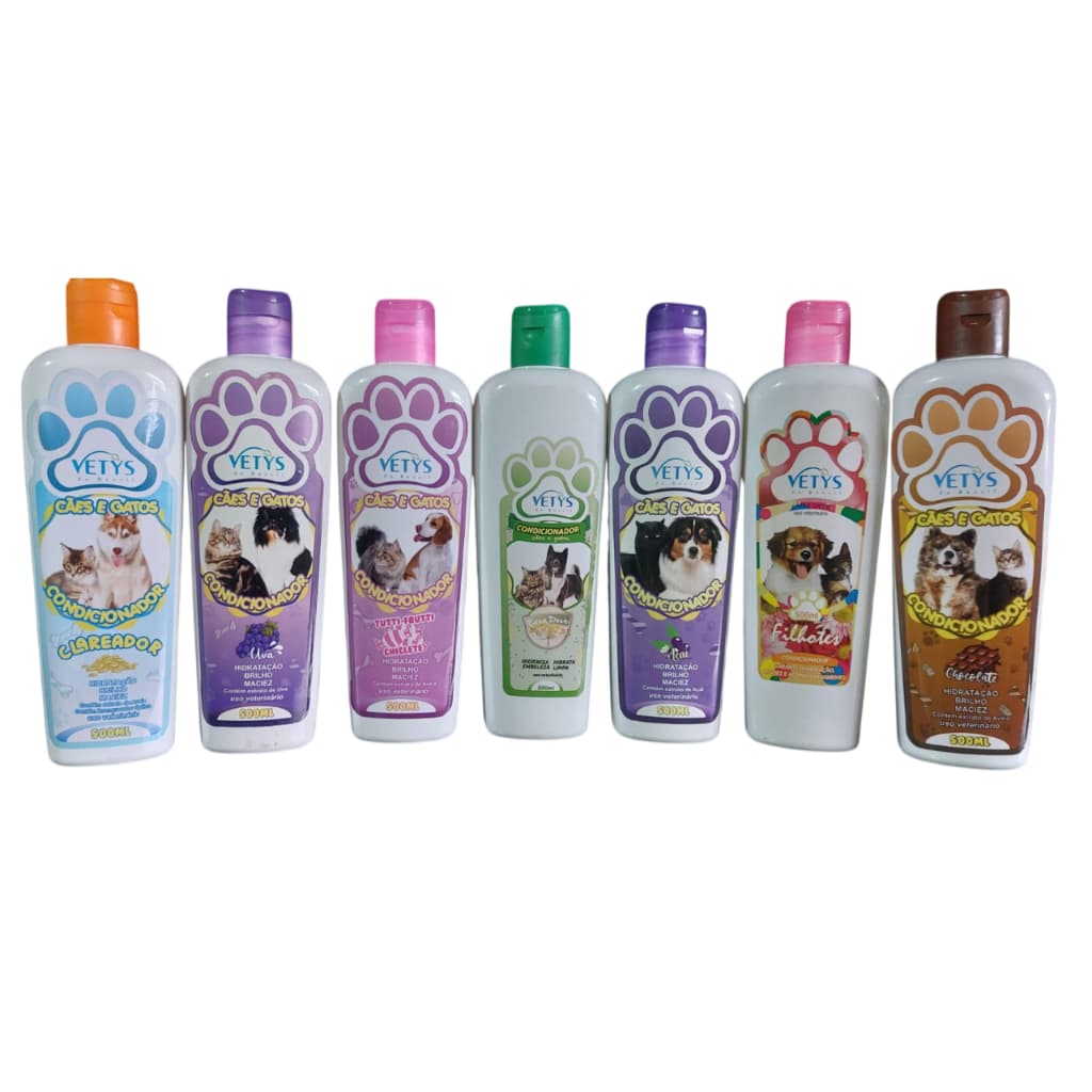 Condicionador 500ml Vetys do Brasil para Cães e Gatos Banho e Tosa