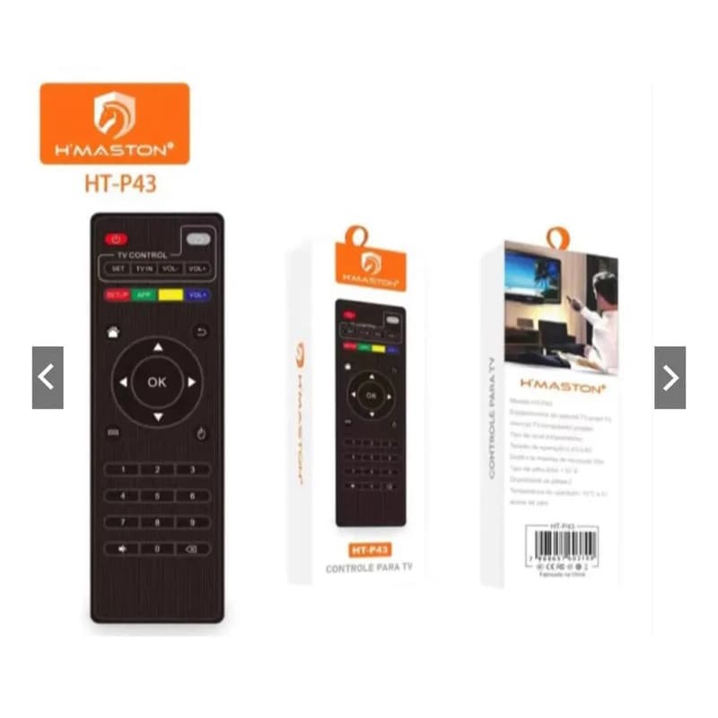 Controle Remoto Universal para TV H’Maston HT-P43 – Fácil de Usar