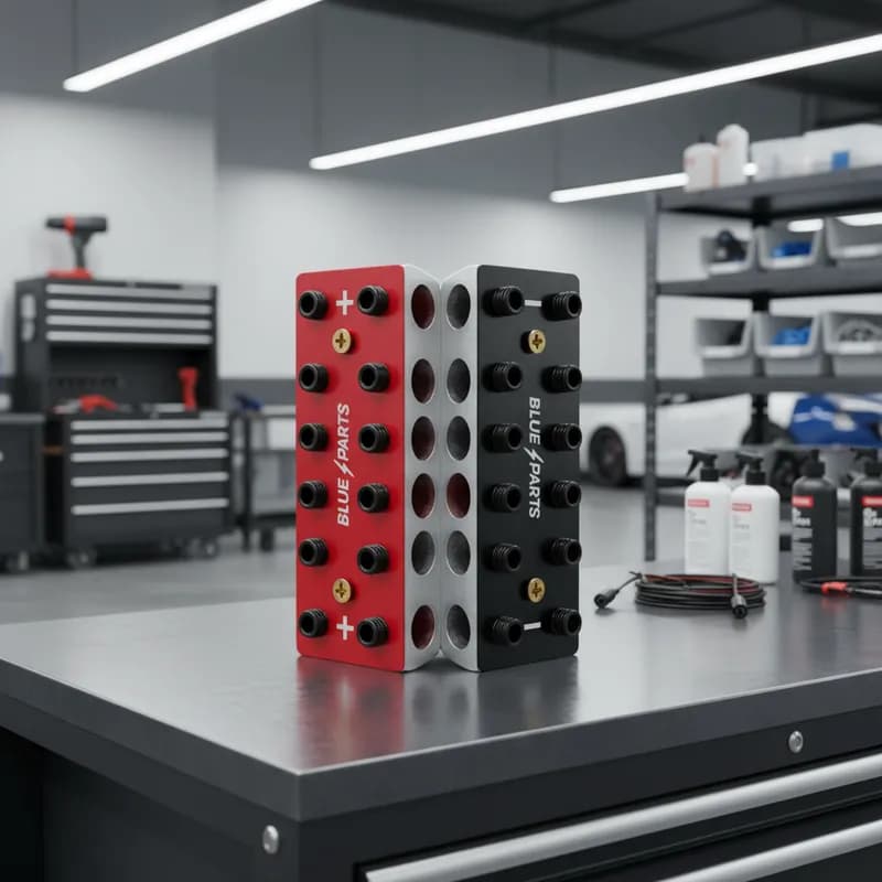 Bloco Distribuidor de Energia DC 6x6 12 Vias | Bancos de Baterias