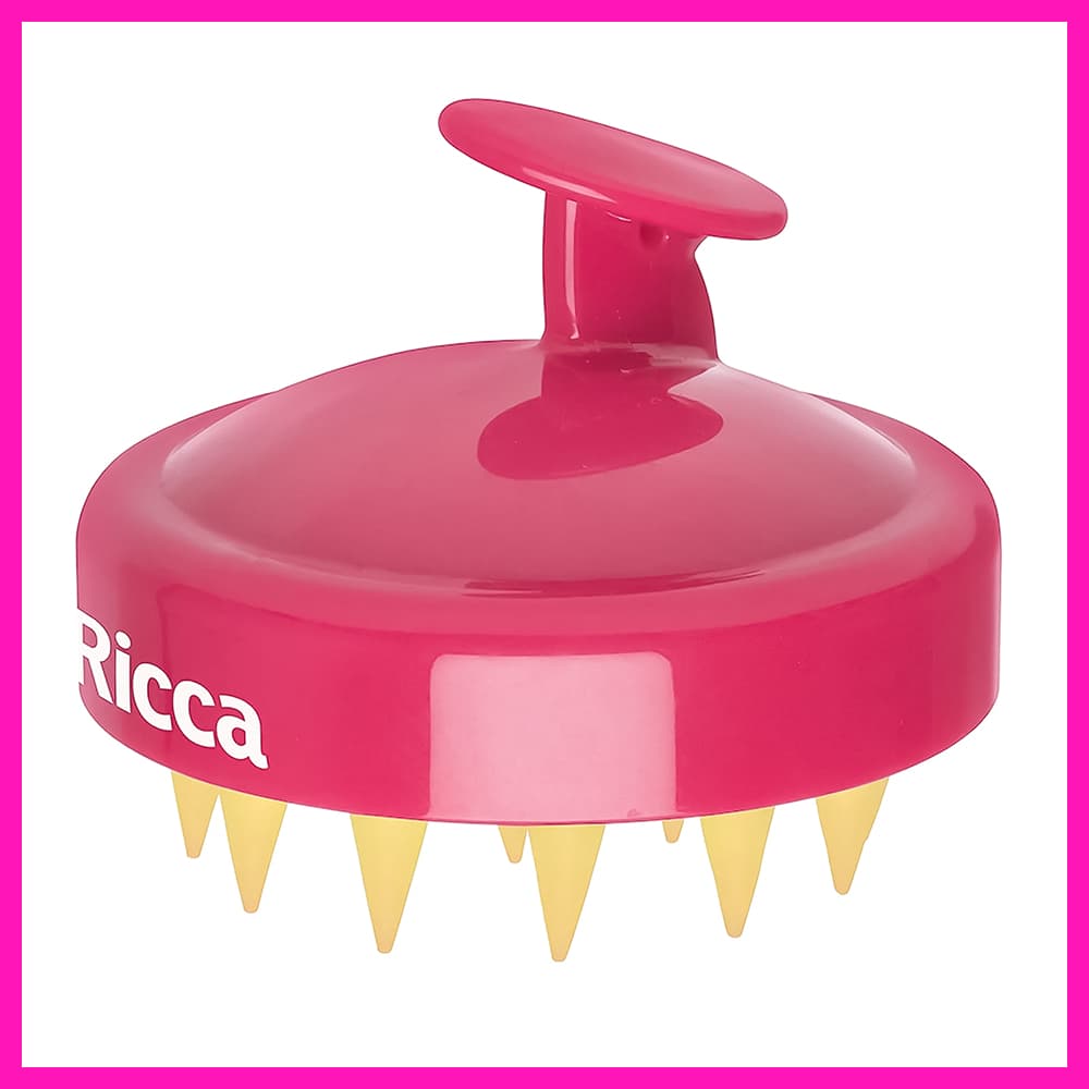 Ricca Escova Massageadora Couro Cabeludo Shampoo Brush (limpeza completa do couro cabeludo)