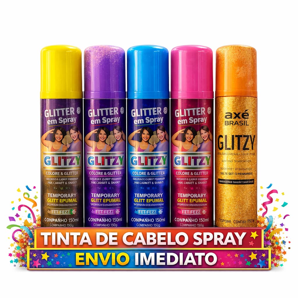 Tinta Colorida de Cabelo – Cabelos coloridos - Temporário e Fácil de Usar para Festas e Eventos