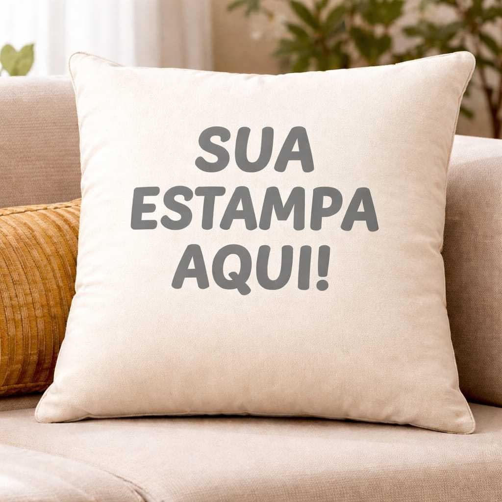 Kit 6, 8 ou 10 Capas de Almofada Personalizadas SUA ARTE - 45x45