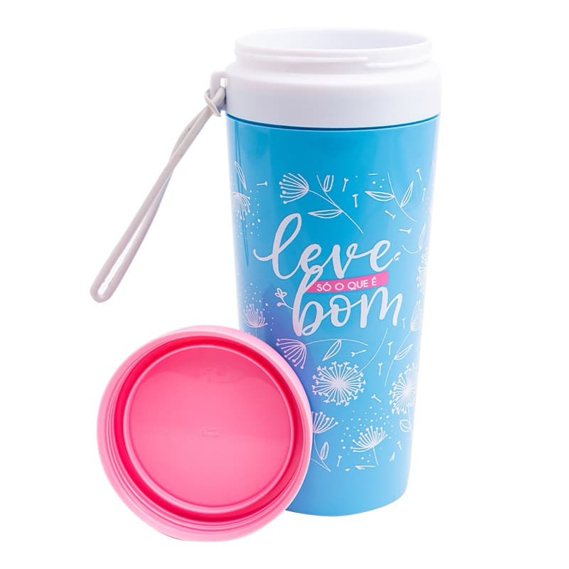 COPO FUN COM ALÇA 330ML “LEVE SÓ O QUE É BOM” UATT