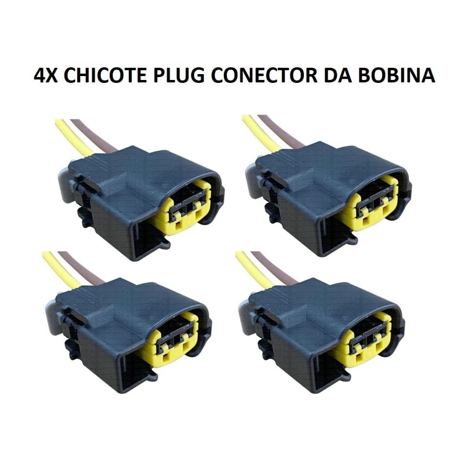4X CONECTOR Plug Bobina Ignição Tucson Azera Santa Fé 2.7 V6 HB20
