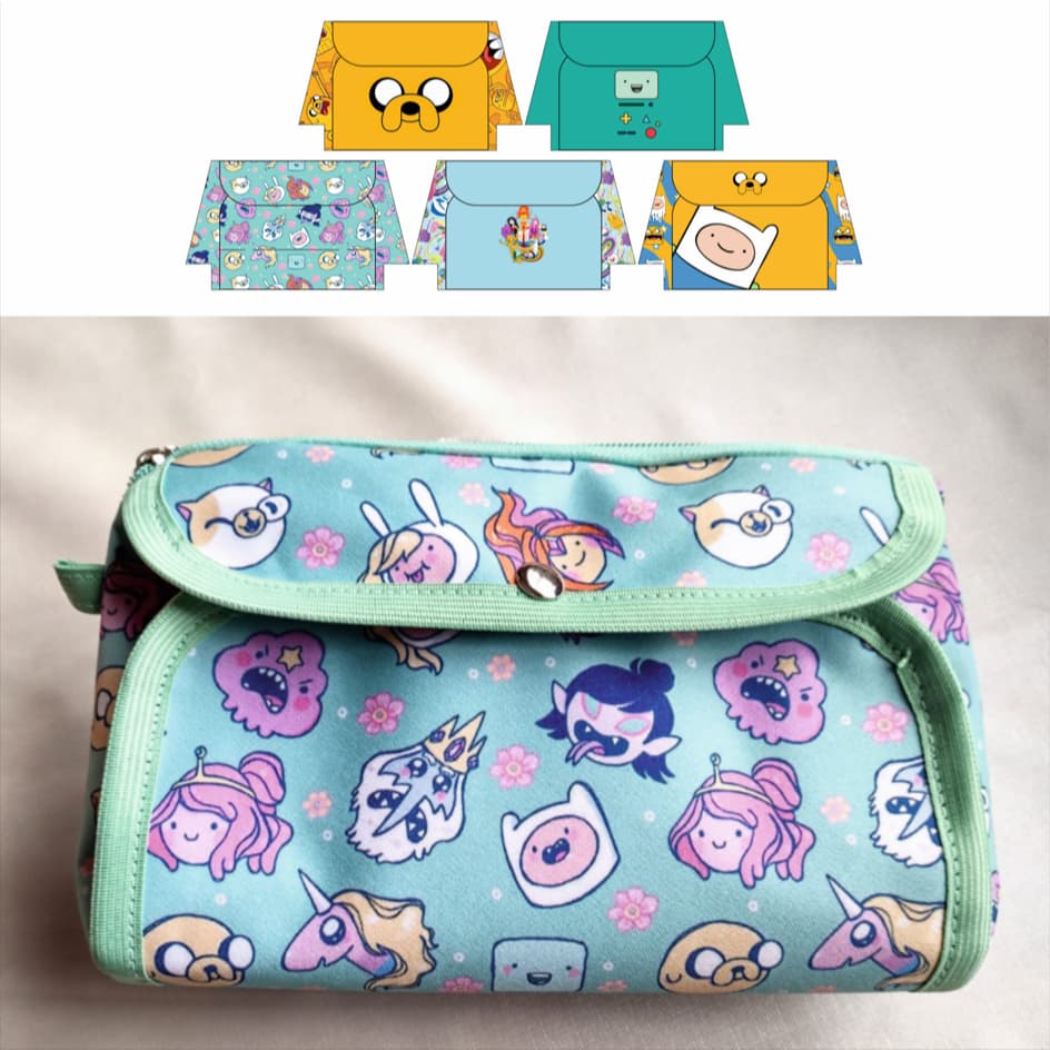 Nécessaire / bolsa de maquiagem / bolsa de mão Hora de Aventura / Desenho
