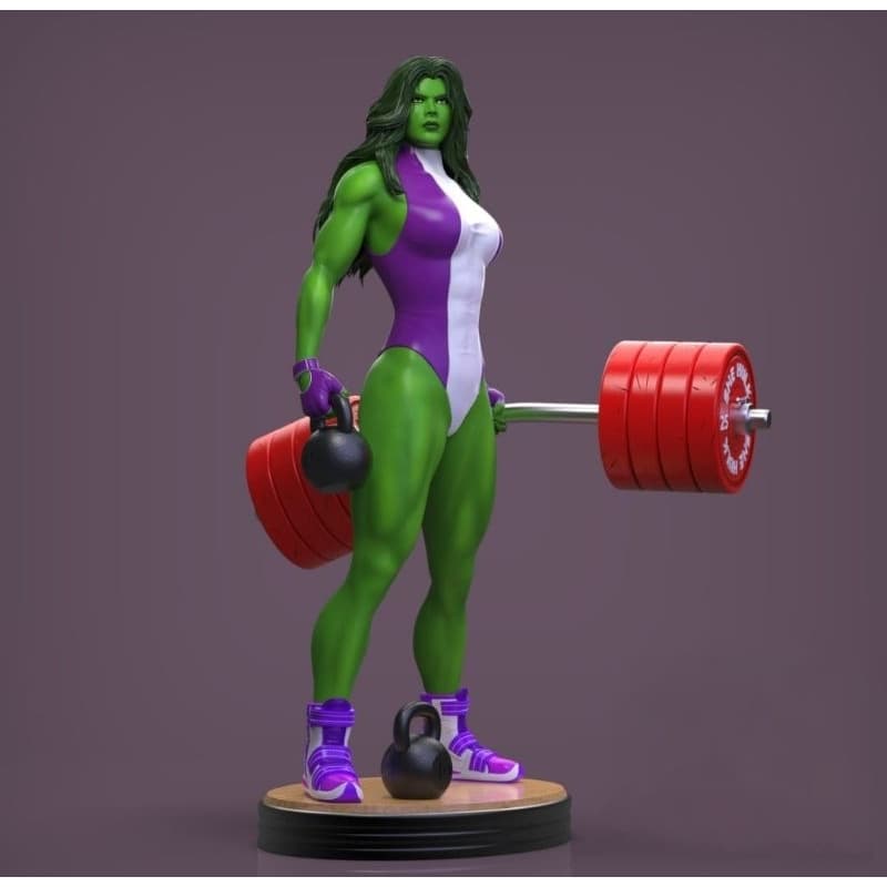 ESTÁTUA BONECA - SHE HULK COLECIONÁVEL 3D