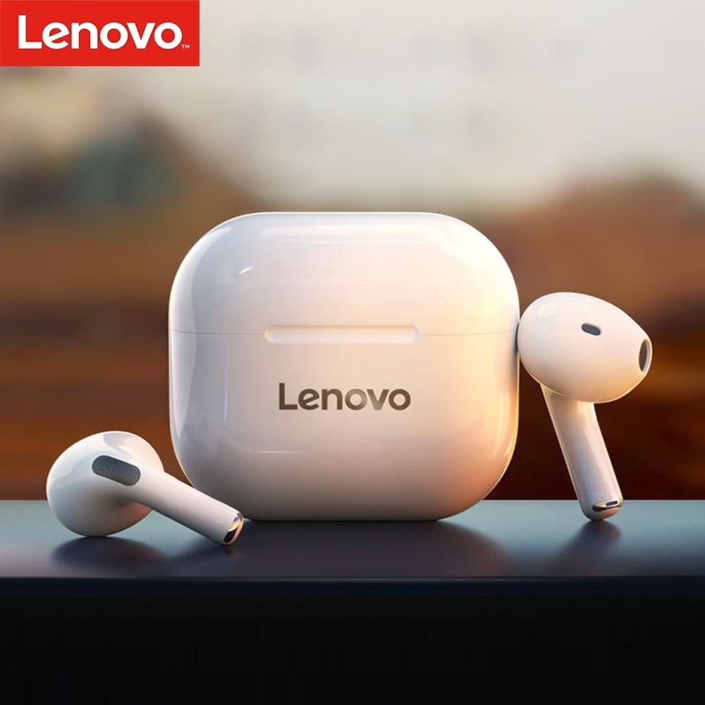 Fone de Ouvido Lenovo LP40 TWS Bluetooth 5.0 Sem Fio Original Touch Controle HIFI Som Estéreo Microfone