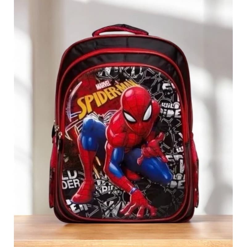 Mochila Escolar Infantil 3D Homem Aranha Batman Hulk Sonic Mario Bros menino Volta às Aulas