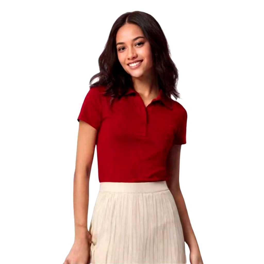 Camisa Feminina Gola Polo Tecido Gelado Verão