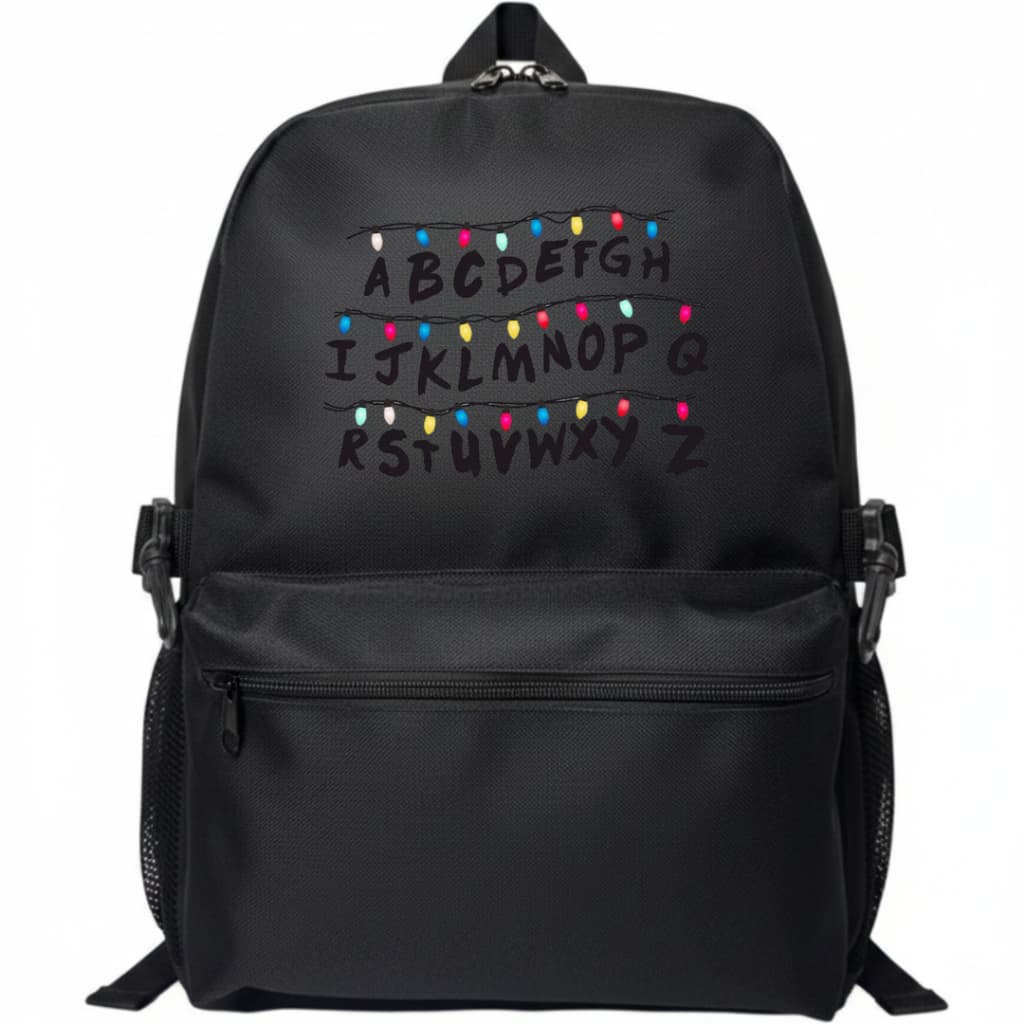 Mochila Escolar Adulto Trabalho Dia A Dia Stranger Estampada Infantil Nylon Lançamento Volta Aulas