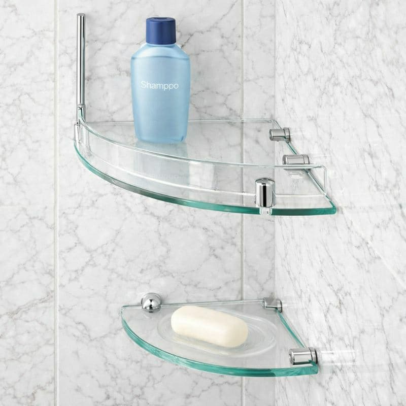 Porta shampoo kit 1 porta shampoo 1saboneteira incolor