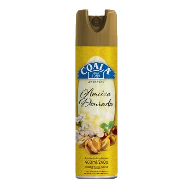 Odorizante Ambiente Coala Ameixa Dourada 400ml Cheirinho Para Casa Bom Ar Aromatizador Aromas