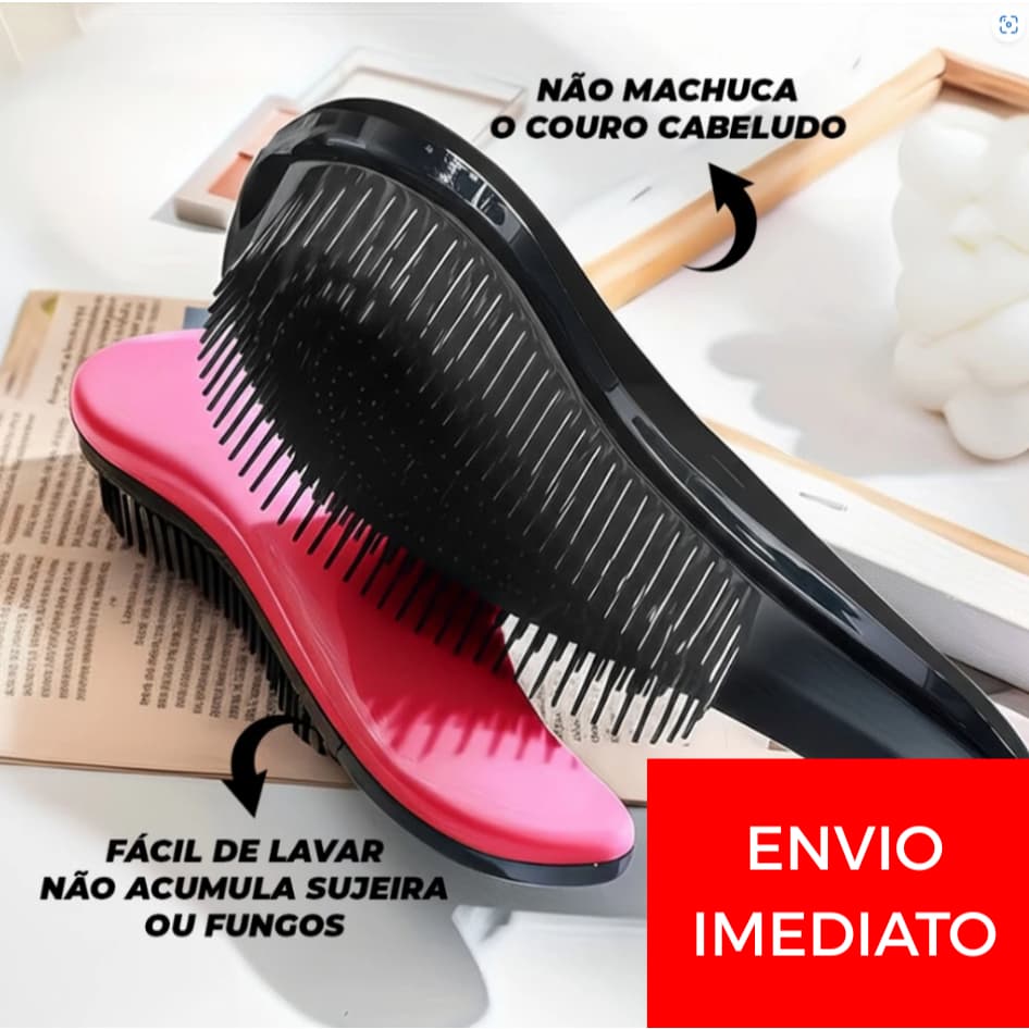 Escova Mágica para todos os tipos de Cabelos não sofre mais na hora de desembaraçar o seu Cabelo
