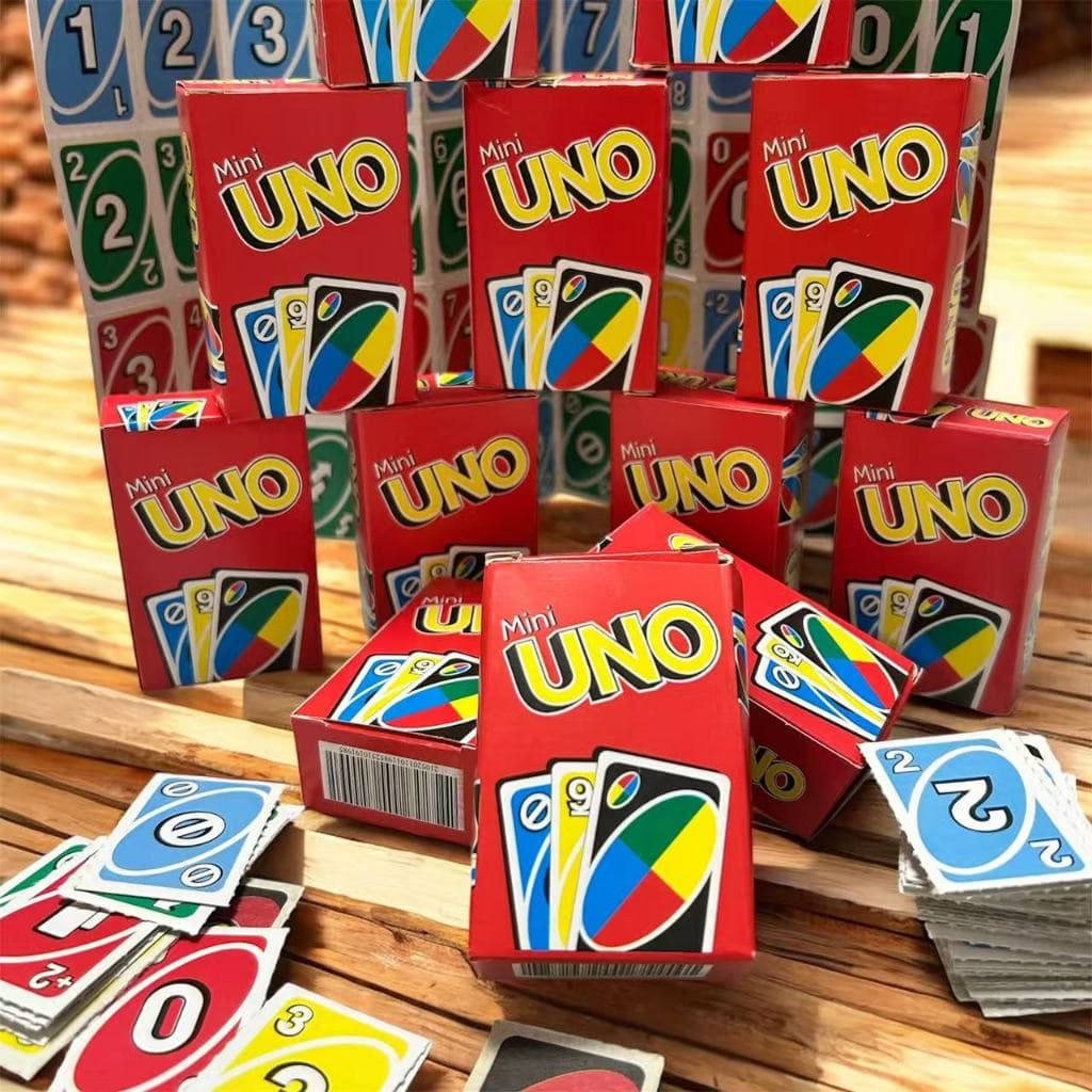 ATACADO Kit 1/2/3/4PACOTE PARA Lembrancinha Mini Jogo de cartas UNO cartas FESATA ANIVERSARIO