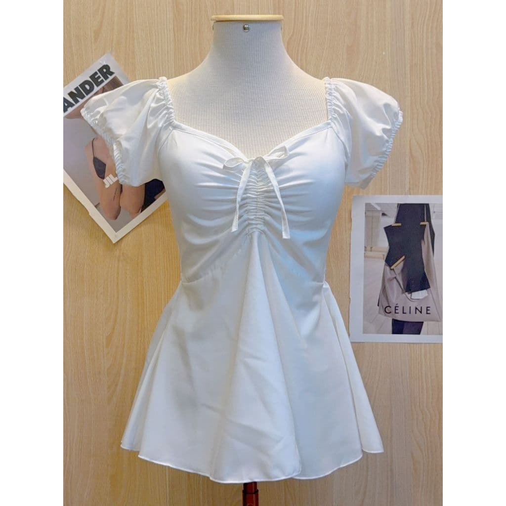 Blusinha Estilo Vestidinho Fofo Elegante Moda Feminina