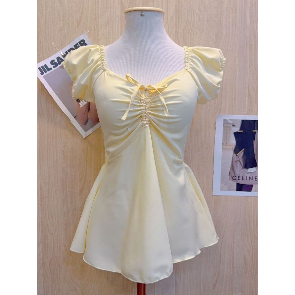 Blusinha Estilo Vestidinho Fofo Elegante Moda Feminina
