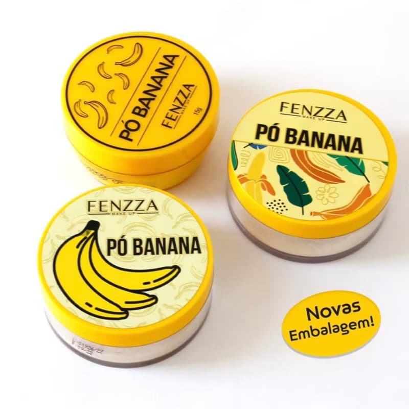 Pó Banana Fixador Translucido Finalizador Fenzza
