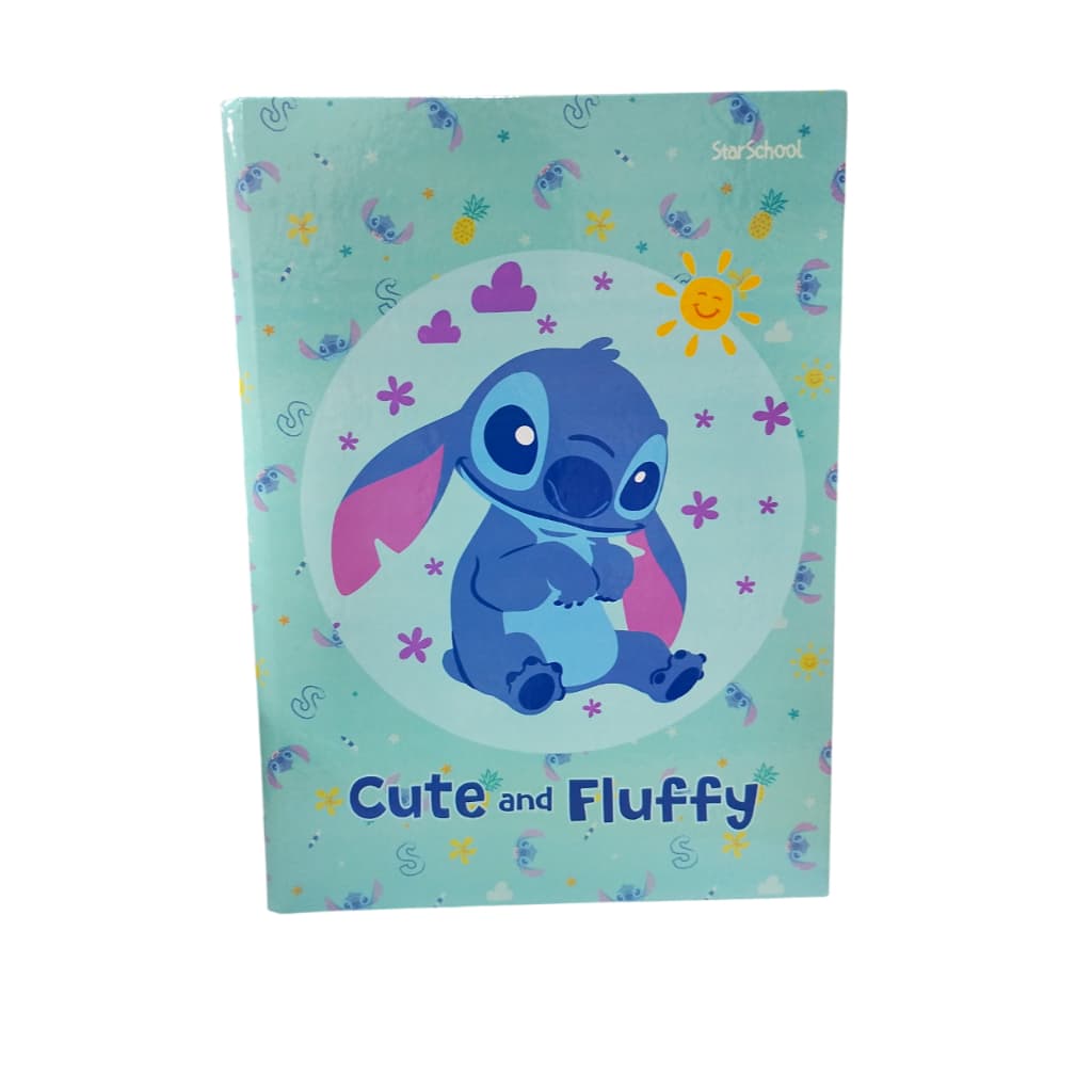 Caderno Brochura Grande Universitário 80fls Lilo & Stitch Capa Dura