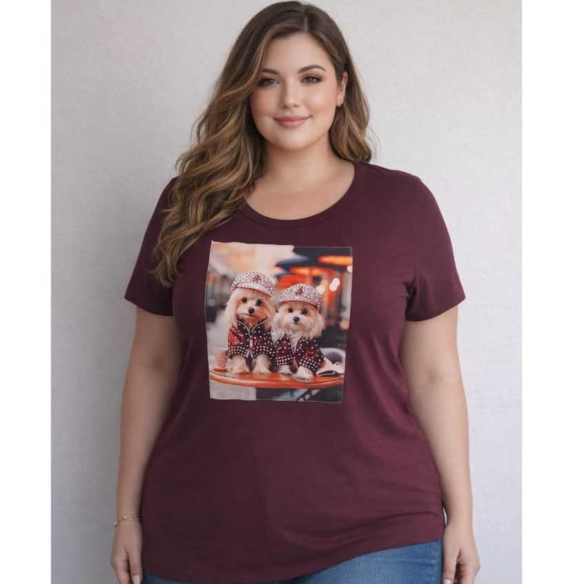 T-Shirt Feminina Plus Size G1 a G3 Viscolycra Básica Versátil Confortável Estilosa Casual