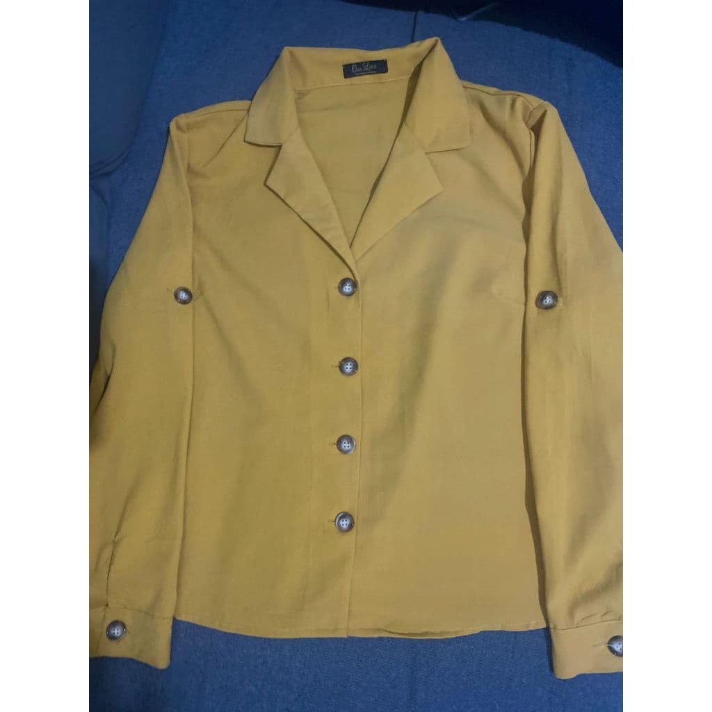 Blusas sociais manga longa botões estampadas ou lisas lisrada quadriculada renda estampa bolsos