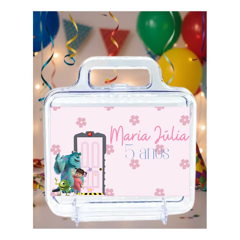Tag/Adesivo Personalizado para Maletinhas 7x10 Monstros SA | Lembrancinha Infantil – Todos os Temas
