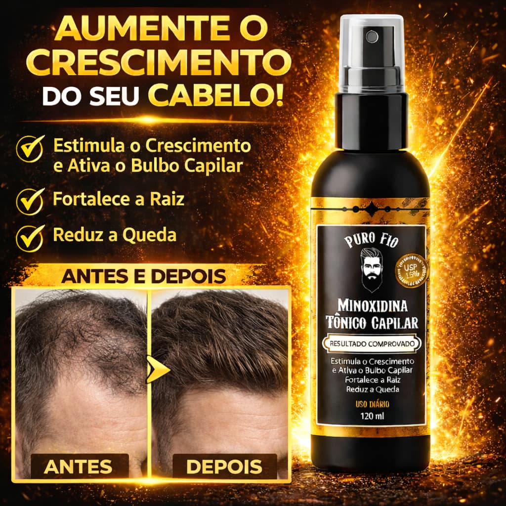 Pro Barber Tônico Capilar ULTRA Poderoso Crescimento Antiqueda para Cabelo Barba Sobrancelha Bigode ENVIO HOJE