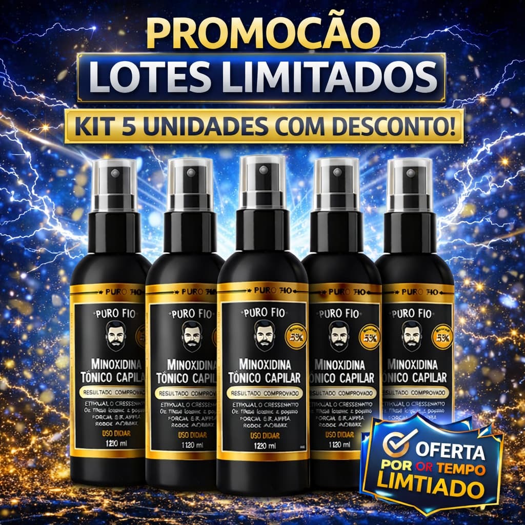 KIT 5X Pro Barber Tônico Capilar Poderoso Sérum de Crescimento Antiqueda para Cabelo Barba Bigode Sobrancelha ENVIO HOJE