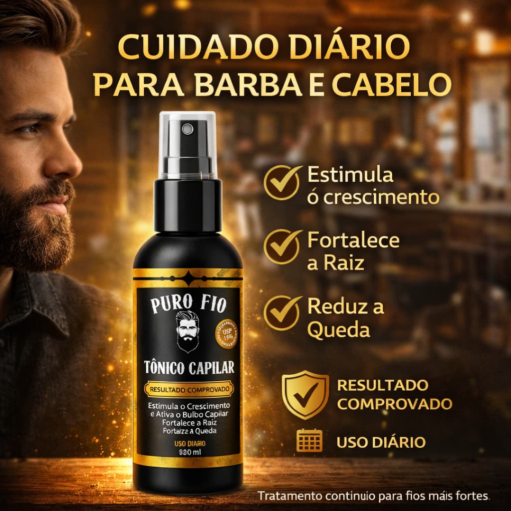 Pro Barber Tônico Capilar ULTRA Poderoso Crescimento Antiqueda para Cabelo Barba Sobrancelha Bigode ENVIO HOJE