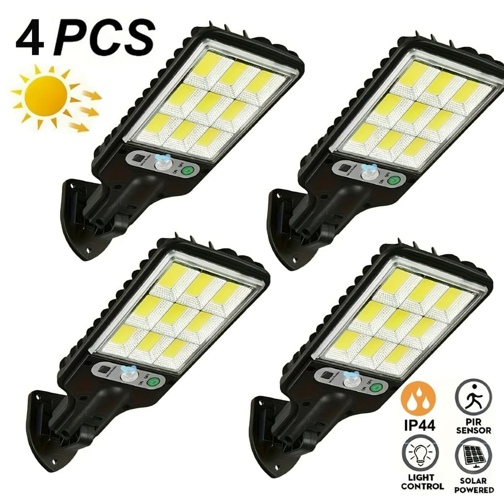 Luz Solar De Rua 21W LED Controle Remoto De Jardim À Prova D'água Indução Automática Com 3 Modos