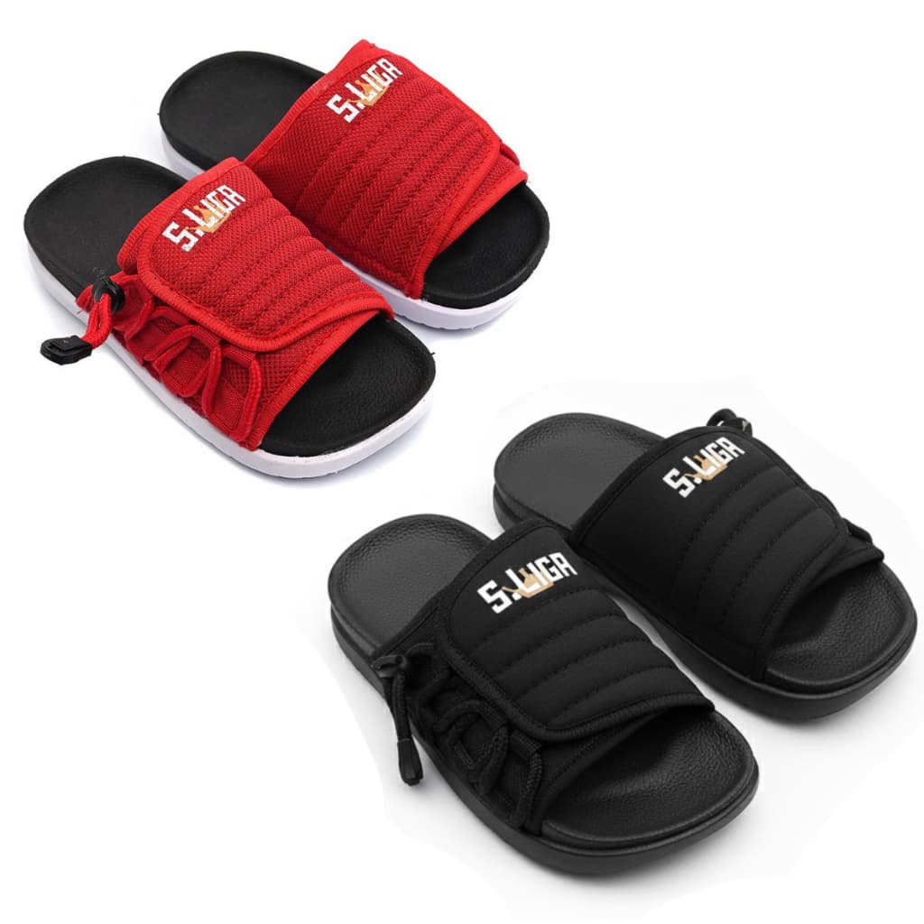 Kit Com 02 Pares de Chinelo Chinela Sandália Criança Menino Slide Asuna 2.0 - Leve e Confortável